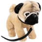 Preview: Carl Dick Plush Toy Pug with lead standing Preview: Carl Dick Plush Toy Pug with lead standing
