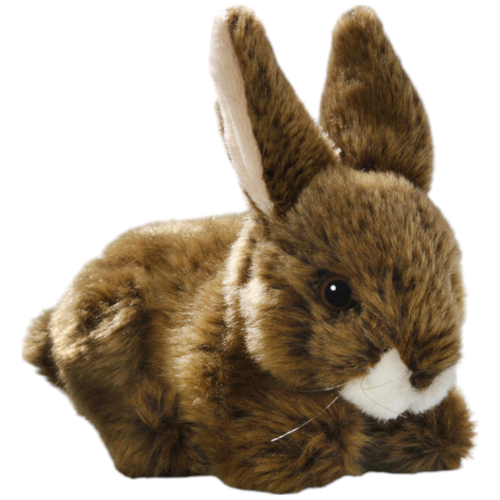 Carl Dick Plüschtier Hase sitzend braun