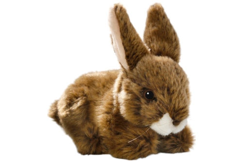 Carl Dick Plüschtier Hase sitzend braun