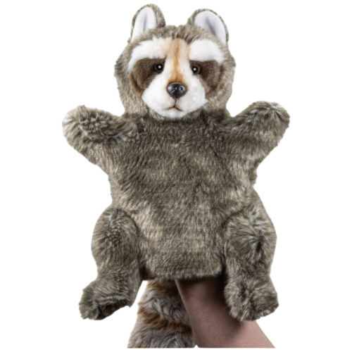 Carl Dick Plüschtier Waschbär Handpuppe