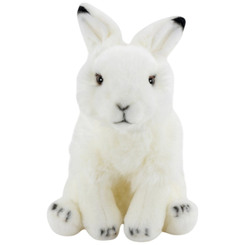 Carl Dick Plüschtier Hase weiss, Schneehase sitzend