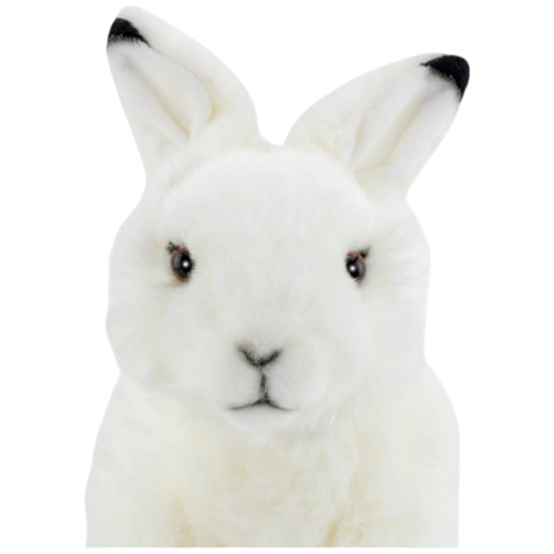 Carl Dick Plüschtier Hase weiss, Schneehase sitzend