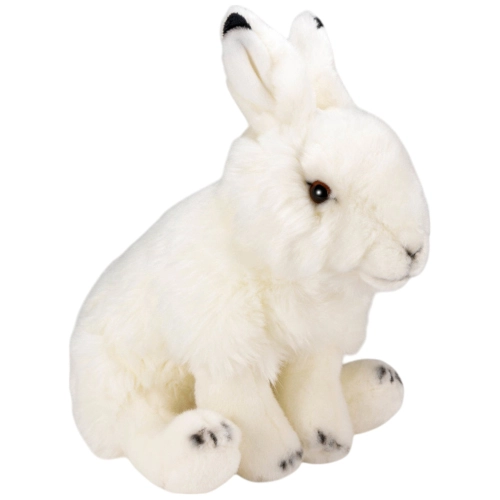 Carl Dick Plüschtier Hase weiss, Schneehase sitzend