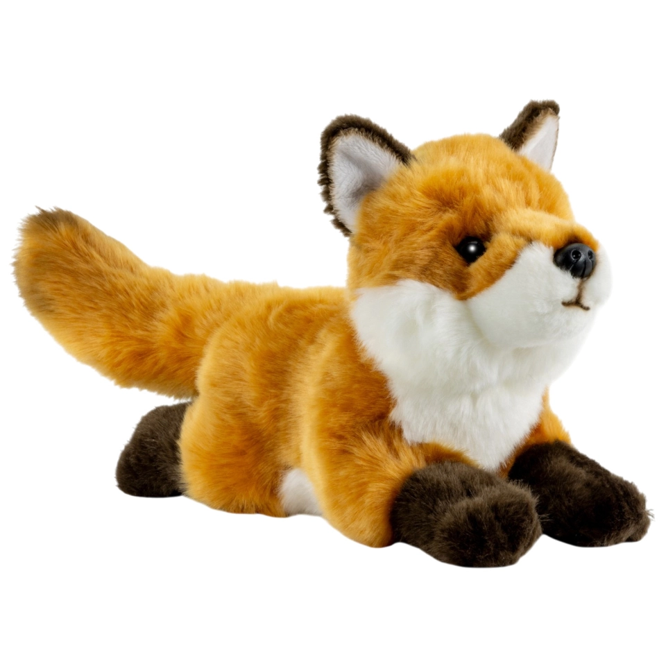 Carl Dick Plush Toy Fox lying