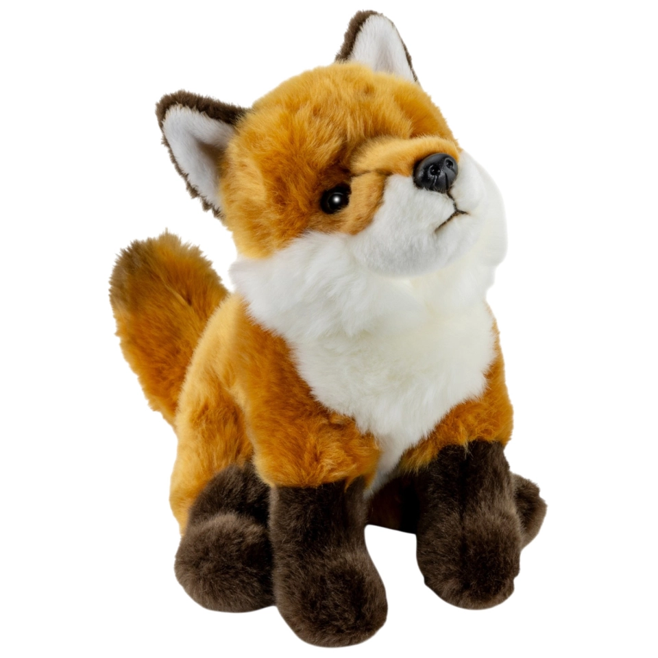 Carl Dick Plush Toy Fox sitting