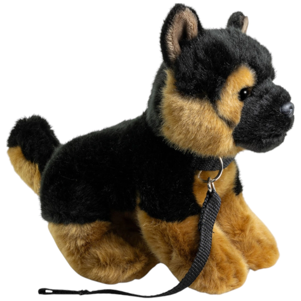 Schäferhund Welpe mit Leine