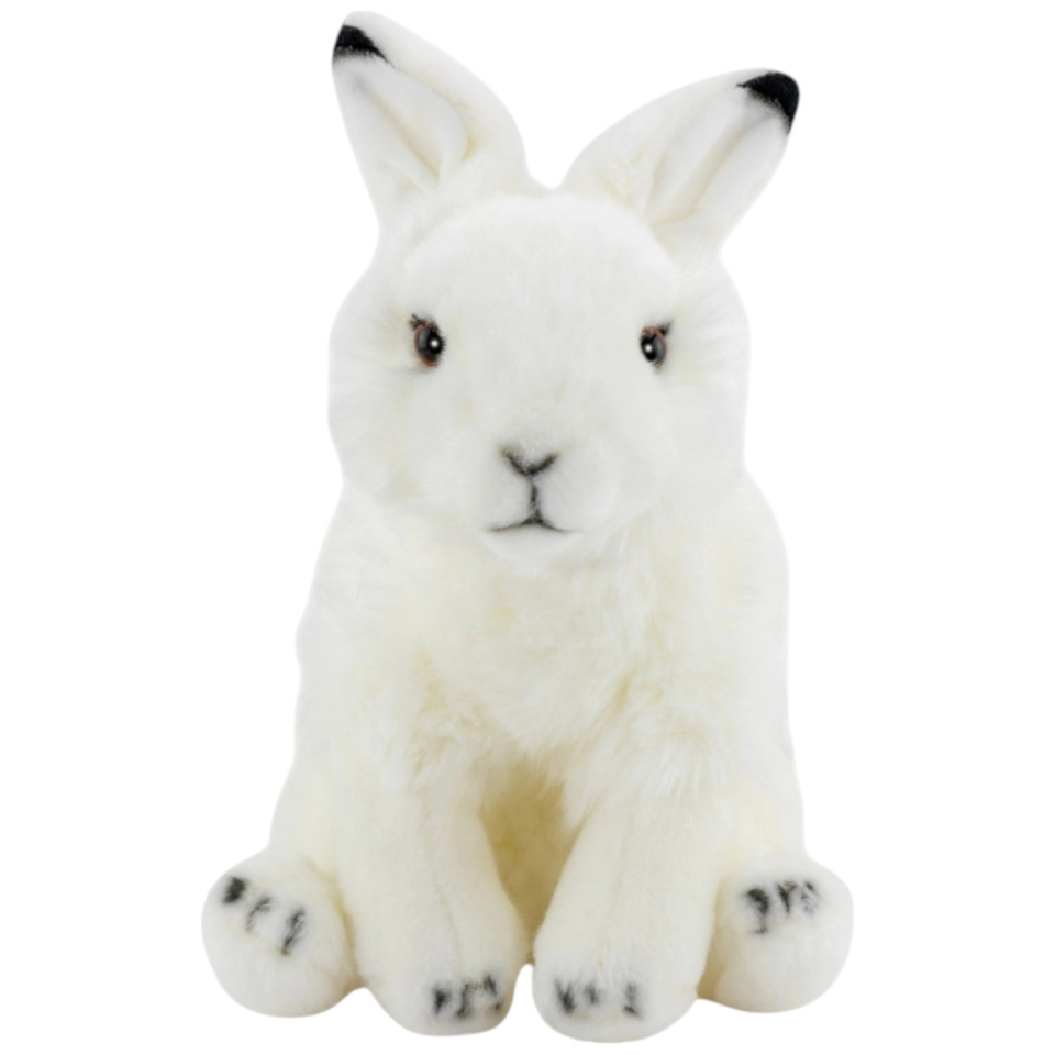 Carl Dick Plüschtier Hase weiss, Schneehase sitzend